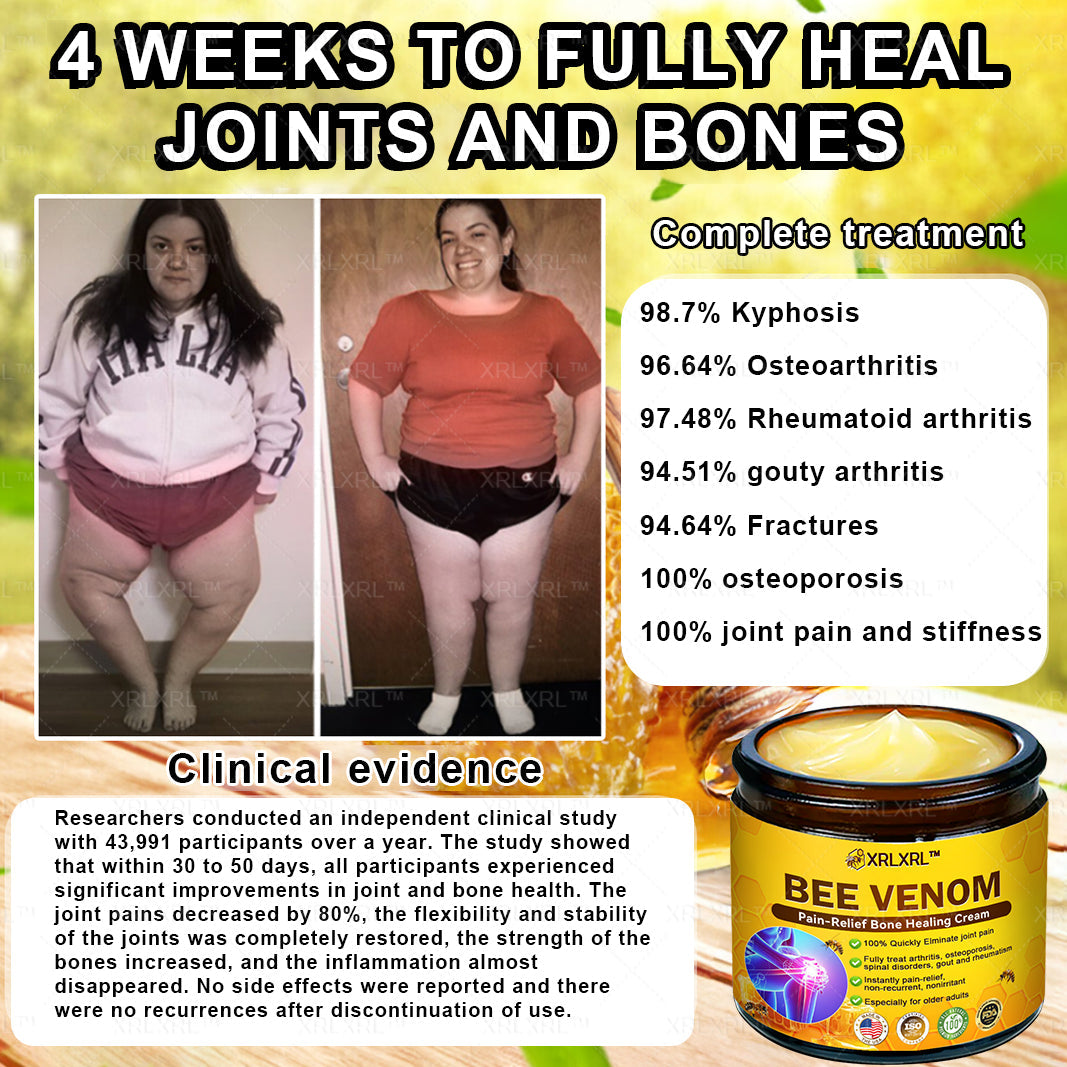 XRLXRL® Bee Venom Pain-Relief Bone Healing Cream 🎉🎉(Specially for older adults)